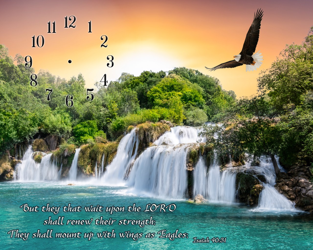 Timeless Harmonies clock, 20 x 16 · #10